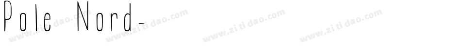 Pole Nord字体转换